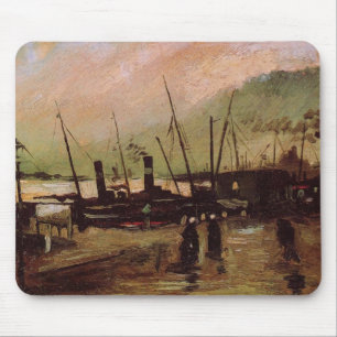 Van Gogh The De Ruijterkade in Amsterdam Mouse Pad