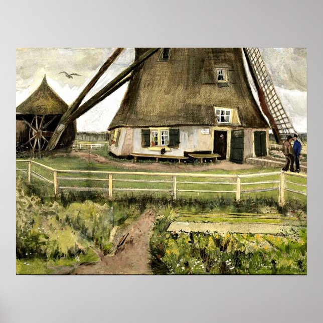 Van Gogh - The Laakmolen near The Hague Poster (Front)