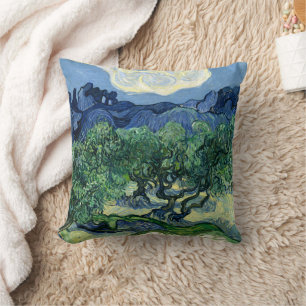 Van Gogh The Olive Trees Landscape Painting Cushion