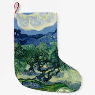 Van Gogh The Olive Trees Landscape Painting Small Christmas Stocking