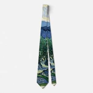Van Gogh The Olive Trees Landscape Painting Tie