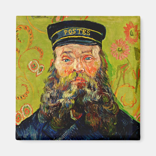 Van Gogh - The Postman, famous painting, Magnet (Front)