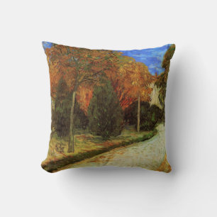 Van Gogh The Public Park at Arles Vintage Fine Art Cushion