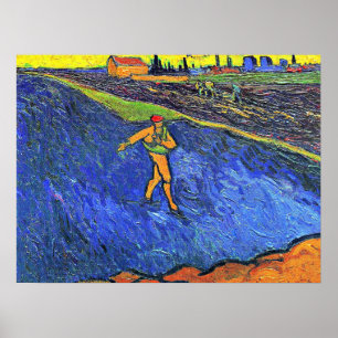 Van Gogh - The Sower Outskirts of Arles Poster