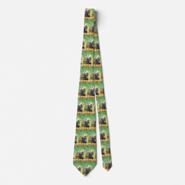 Van Gogh, The Spinner, Vintage Impressionism Art Tie (Front)