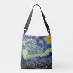 Van Gogh The Starry Night Cross Body Bag<br><div class="desc">Functional art from our favourite artist Van Gogh. 
The Starry Night by Vincent Van Gogh June 1889</div>