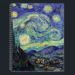 Van Gogh The Starry Night Notebook<br><div class="desc">Functional art from our favourite artist Van Gogh. 
The Starry Night by Vincent Van Gogh June 1889</div>