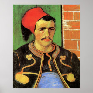 Van Gogh, The Zouave, Vintage Impressionism Art Poster