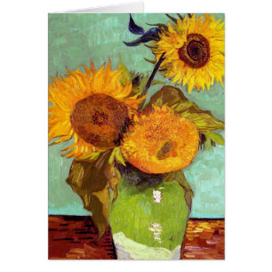 Van Gogh - Three Sunflowers In A Vase - Fine Art