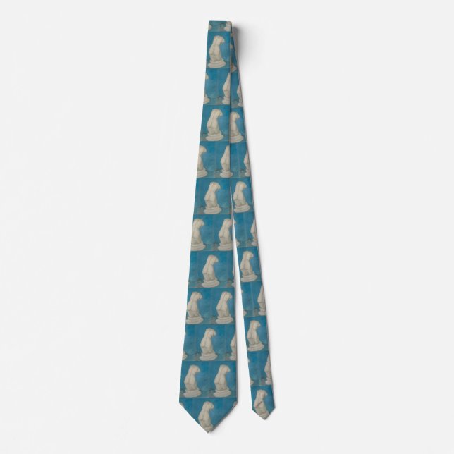 Van Gogh Torso of Venus Blue Impressionist Art Tie (Front)