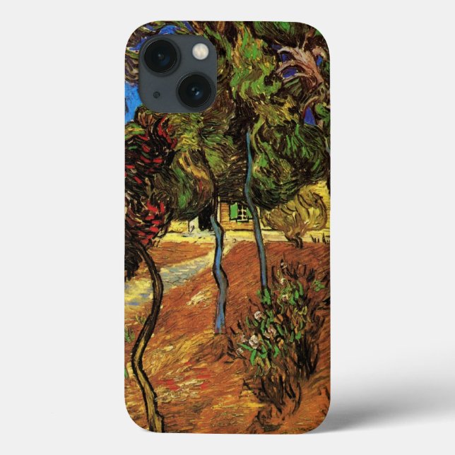 Van Gogh Trees in the Garden, Saint Paul Hospital Case-Mate iPhone Case (Back)