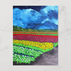 Van Gogh Tulip Field-Susan Payne-Trutna, artist Postcard
