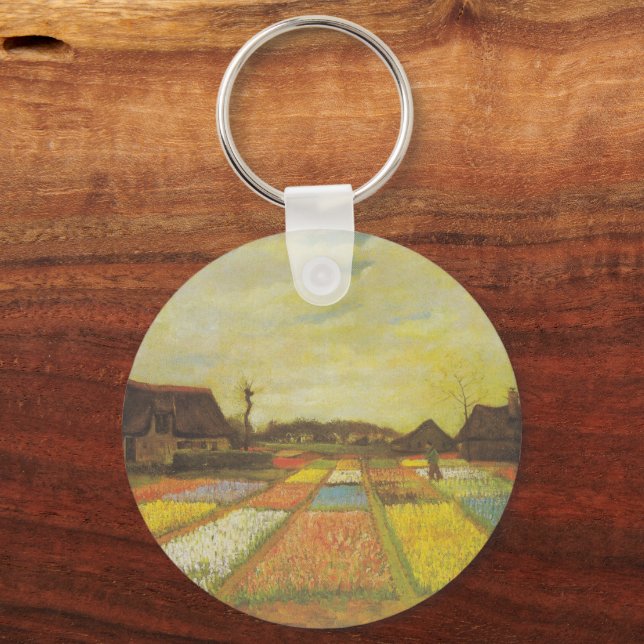 Van Gogh Tulip Fields Double Sided Keychain (Front)