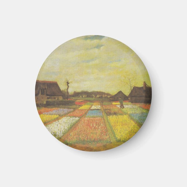 Van Gogh Tulip Fields Fridge Magnet Gift (Front)