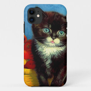 Van Gogh Tuxedo Cat  iPhone 11 Case