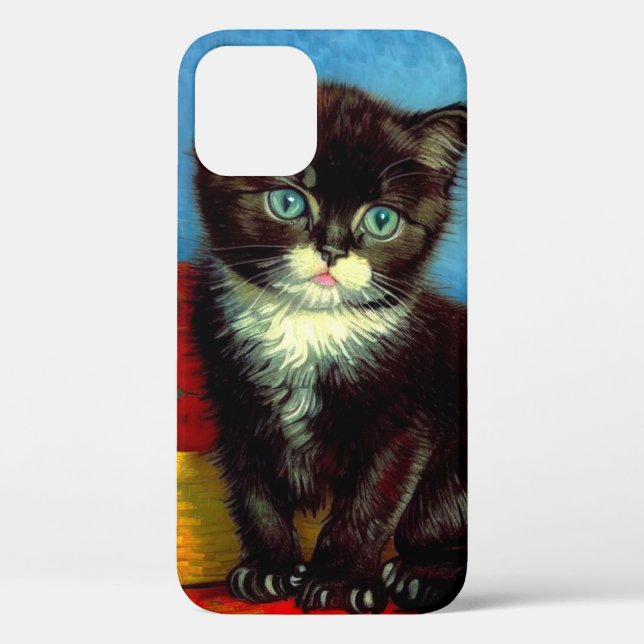 Van Gogh Tuxedo Cat  Case-Mate iPhone Case (Back)