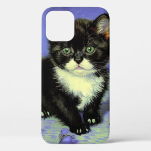 Van Gogh Tuxedo Kitten iPhone 12 Case