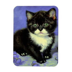 Van Gogh Tuxedo Kitten Magnet