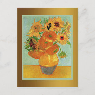 Van Gogh - Twelve Sunflowers Postcard