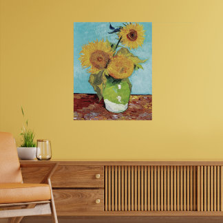 Van Gogh Two Sunflowers Original Art Masterpiece  Poster