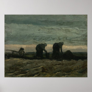 Van Gogh - Two Women On The Heath Poster
