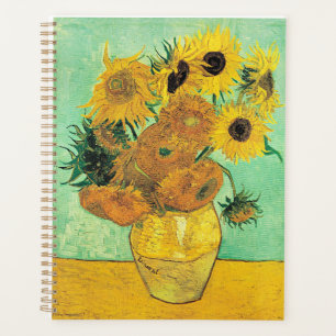 Van Gogh - Vase with 12 Sunflowers Planner