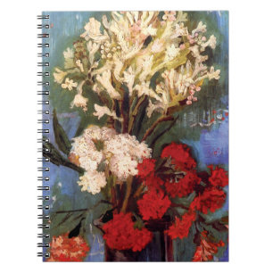 Van Gogh - Vase With Carnations And Other Flowers Notebook