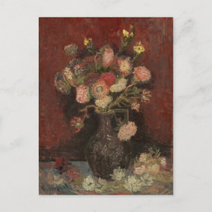 Van Gogh - Vase with Chinese asters and gladioli Postcard