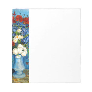 Van Gogh Vase with Cornflowers and Poppies Notepad