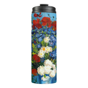 Van Gogh Vase with Cornflowers and Poppies Thermal Tumbler