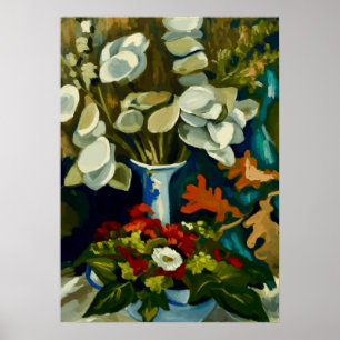 Van Gogh Vase with Honesty Poster