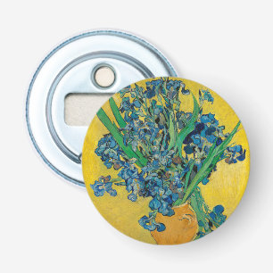 Van Gogh Vase with Irises Classic Impressionism Bottle Opener