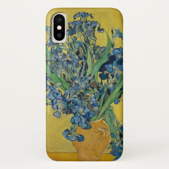 Van Gogh Vase with Irises Classic Impressionism Case-Mate iPhone Case (Back)