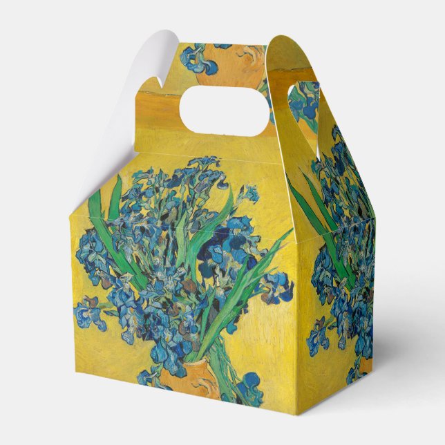 Van Gogh Vase with Irises Classic Impressionism Favour Box (Front Side)