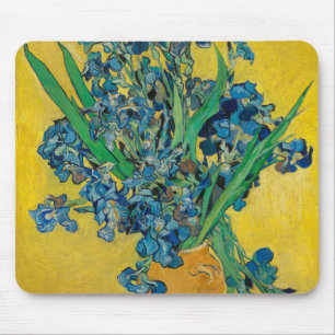 Van Gogh Vase with Irises Classic Impressionism Mouse Pad