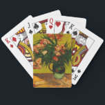 Van Gogh Vase With Oleanders And Books Floral Art Playing Cards<br><div class="desc">Vincent Van Gogh Vase With Oleanders And Books Floral Fine Art Painting "Vase with Oleanders and Books" is a floral still life painting by Dutch Post-Impressionist artist Vincent van Gogh, featuring a bouquet of oleander flowers and books on a table. Vincent described oleanders as joyous, life-affirming flowers that bloomed "inexhaustibly"...</div>