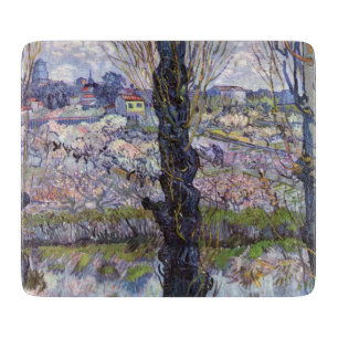 Van Gogh View Arles Flowering Garden Cutting Board
