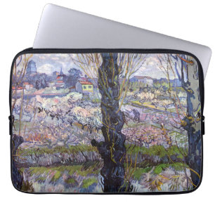 Van Gogh View Arles Flowering Garden Laptop Sleeve