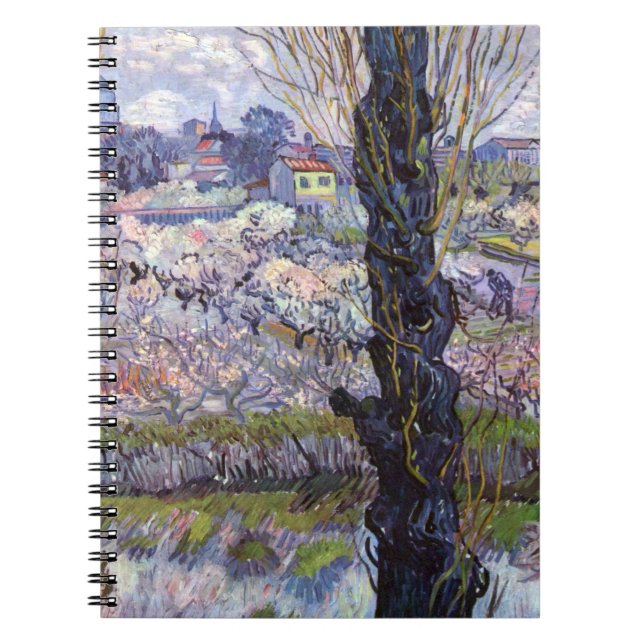 Van Gogh View Arles Flowering Garden Notebook (Front)