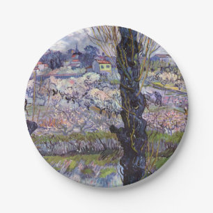 Van Gogh View Arles Flowering Garden Paper Plate