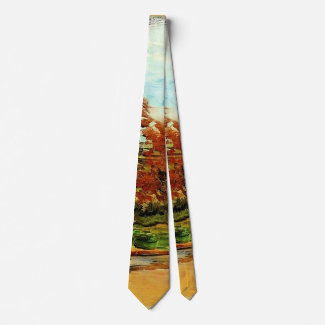 Van Gogh - View of a Park in Paris Tie (Front)