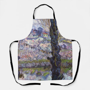 Van Gogh View of Arles Flowering Orchards Print: Apron