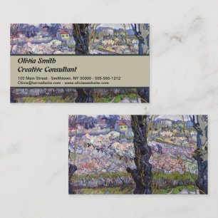 Van Gogh View of Arles Flowering Orchards Print: Business Card