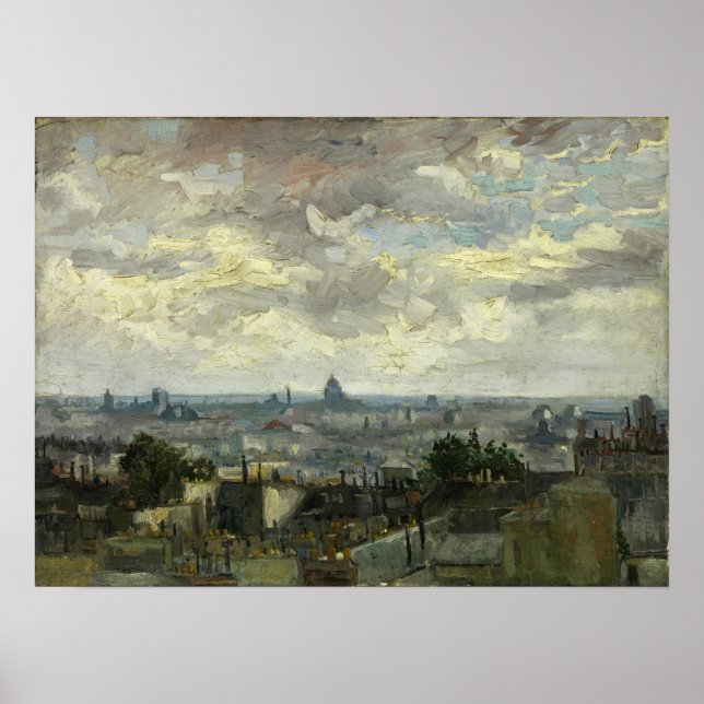 Van Gogh - View Of Paris Poster (Front)
