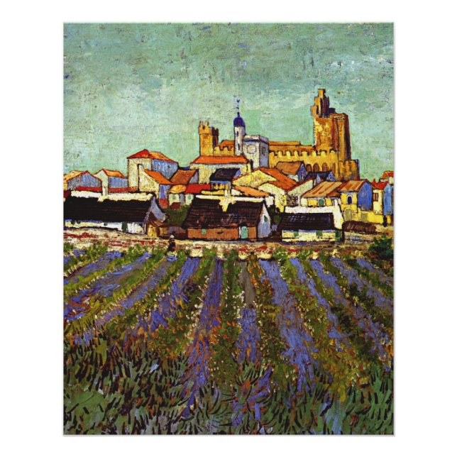 Van Gogh - View of Saintes-Maries Poster (Front)