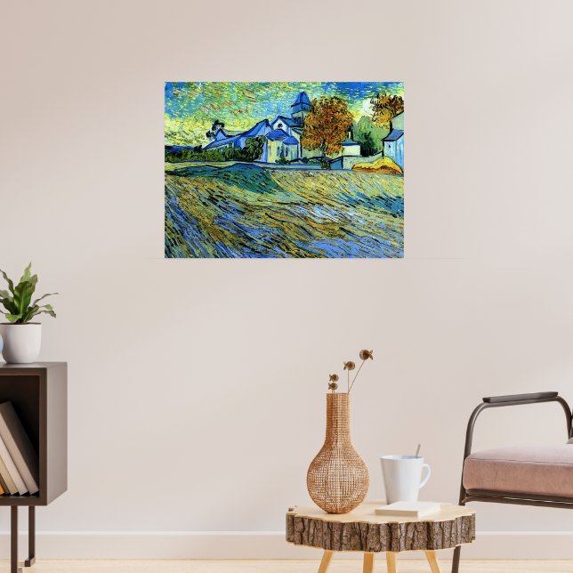 Van Gogh - View of the Church of Saint Paul, Poster (Living Room 3)