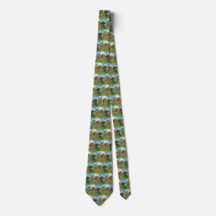 Van Gogh Village Street, Vintage Fine Art Tie