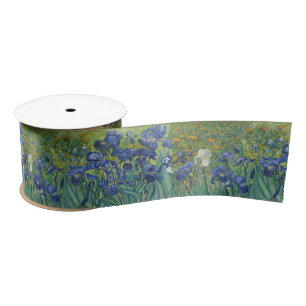 Van Gogh Vintage Irises Satin Ribbon