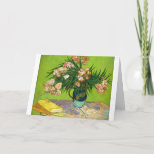 Van Gogh Vintage Painting Blossoms Flowers Vines Card