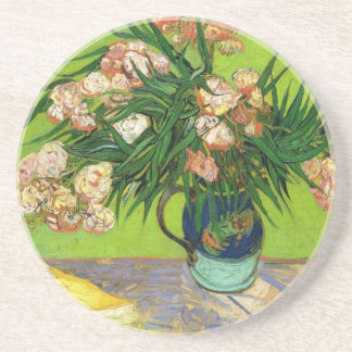 Van Gogh Vintage Painting Blossoms Flowers Vines Coaster